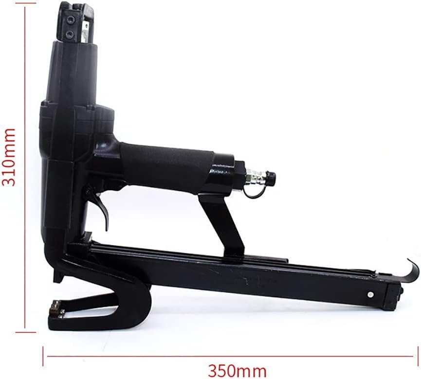 LeTkingok Pneumatic Nailing Gun Brown Chip Air Nailing Gun Sofa Cushion Cloth Blanket Woodworking Pneumatic Nail Gun Air Stapler P88-U