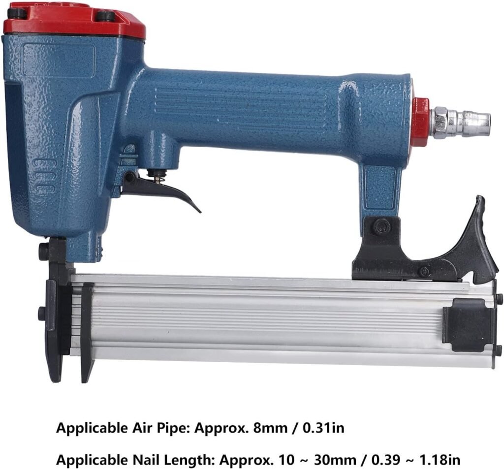 Pneumatic Nailer Tool, Continuous Nailing Nail 100Pcs Capacity for 10 30mm Nails