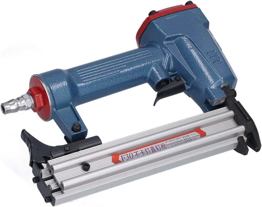 Pneumatic Nailer Tool, Continuous Nailing Nail 100Pcs Capacity for 10 30mm Nails